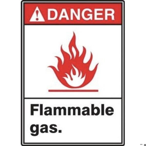 Accuform ANSI ISO DANGER SAFETY SIGN FLAMMABLE MRHL008VS - main